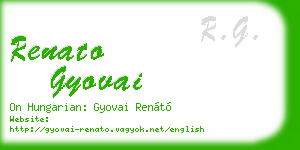 renato gyovai business card