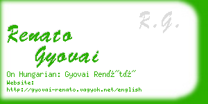 renato gyovai business card